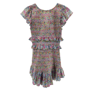 Loveshackfancy Smocked Coral Reef Waves Sonora Dress Size XS