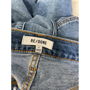Re/Done '70s' Blue High Waist Ankle Stovepipe Denim Jeans Size 27
