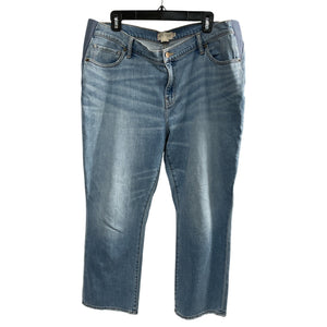Hatch Classic Light Wash The Crop Maternity Pants Size 34