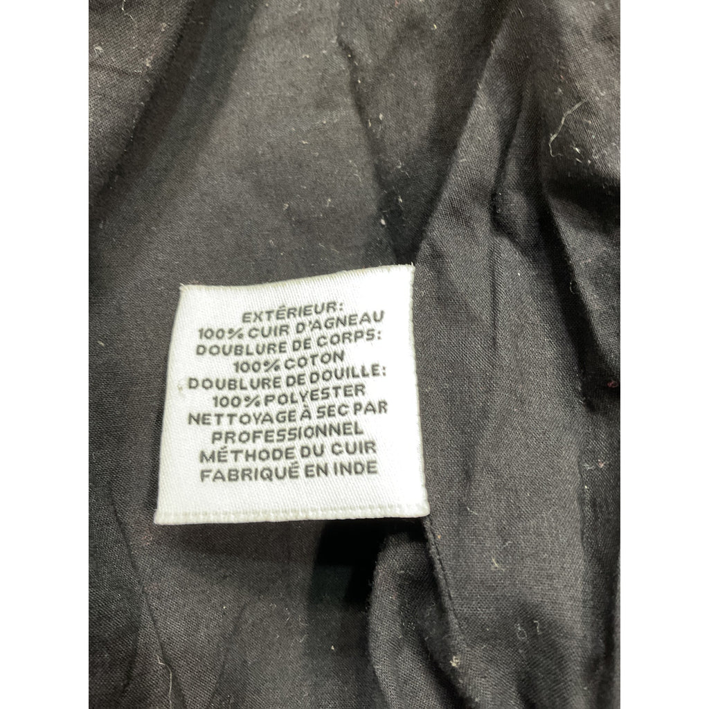 Walter Baker 'Hailey' Brown Leather Bomber Jacket Size S
