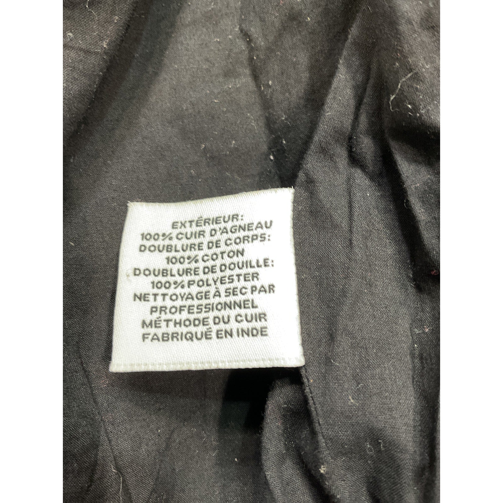 Walter Baker 'Hailey' Brown Leather Bomber Jacket Size S