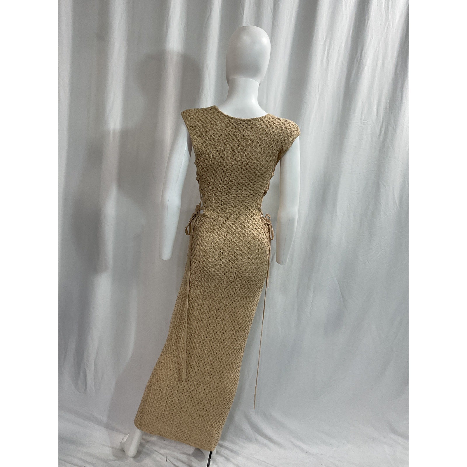 Michael Costello 'Kyle' White Maxi Dress Size S