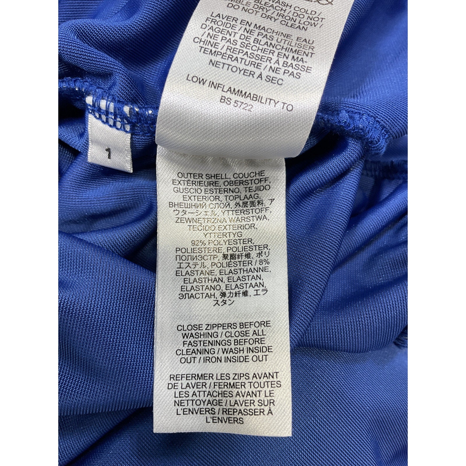 Essentiel Antwerp 'Erita' Blue Velvet Mockneck Midi Dress Size 1