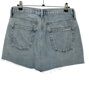 Agolde Vintage Blue Parker Angled Hem Skirt Size 27