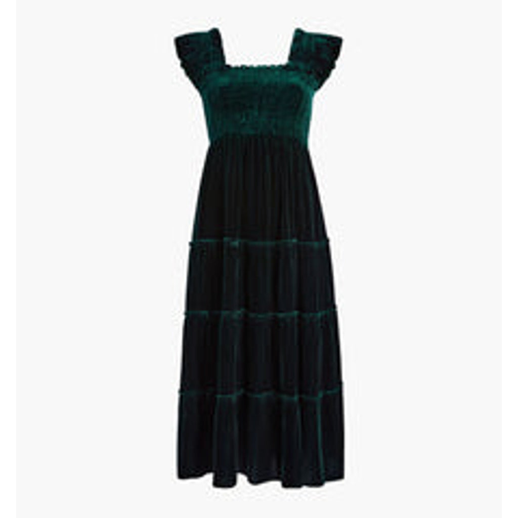 Hill House Home 'The Ellie' Green Cotton Nap Dress Size XS