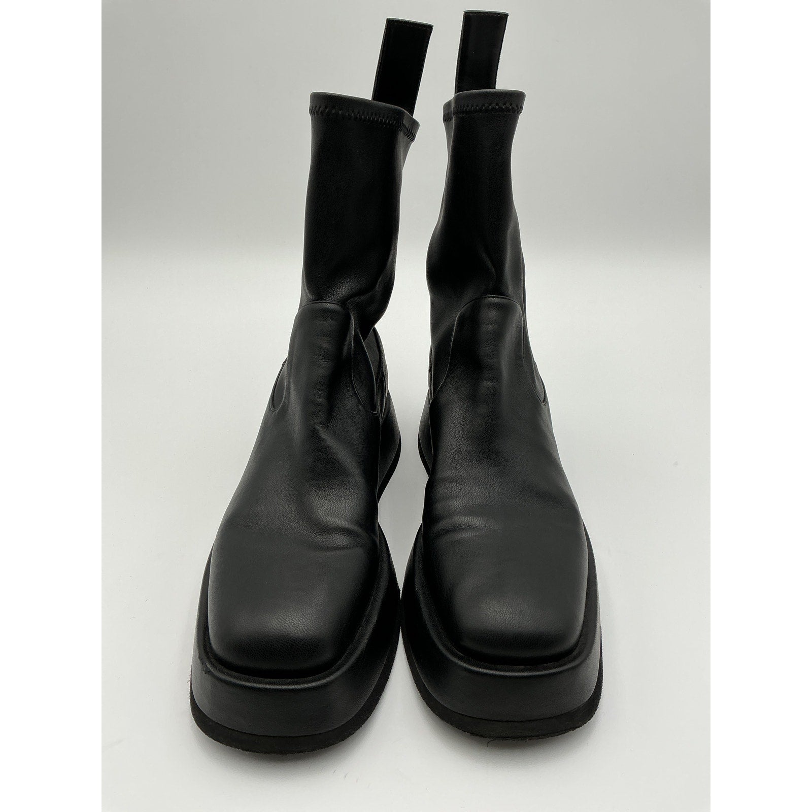 Gia Borghini x 'Rhw' Black Ankle Flat Boot Size 7
