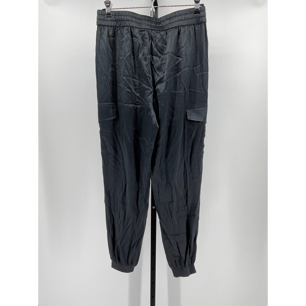 Cami Nyc 'Elsie' Black Silk Cargo Joggers Size S
