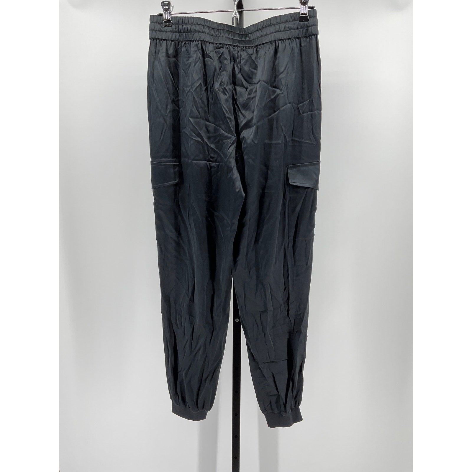 Cami Nyc 'Elsie' Black Silk Cargo Joggers Size S