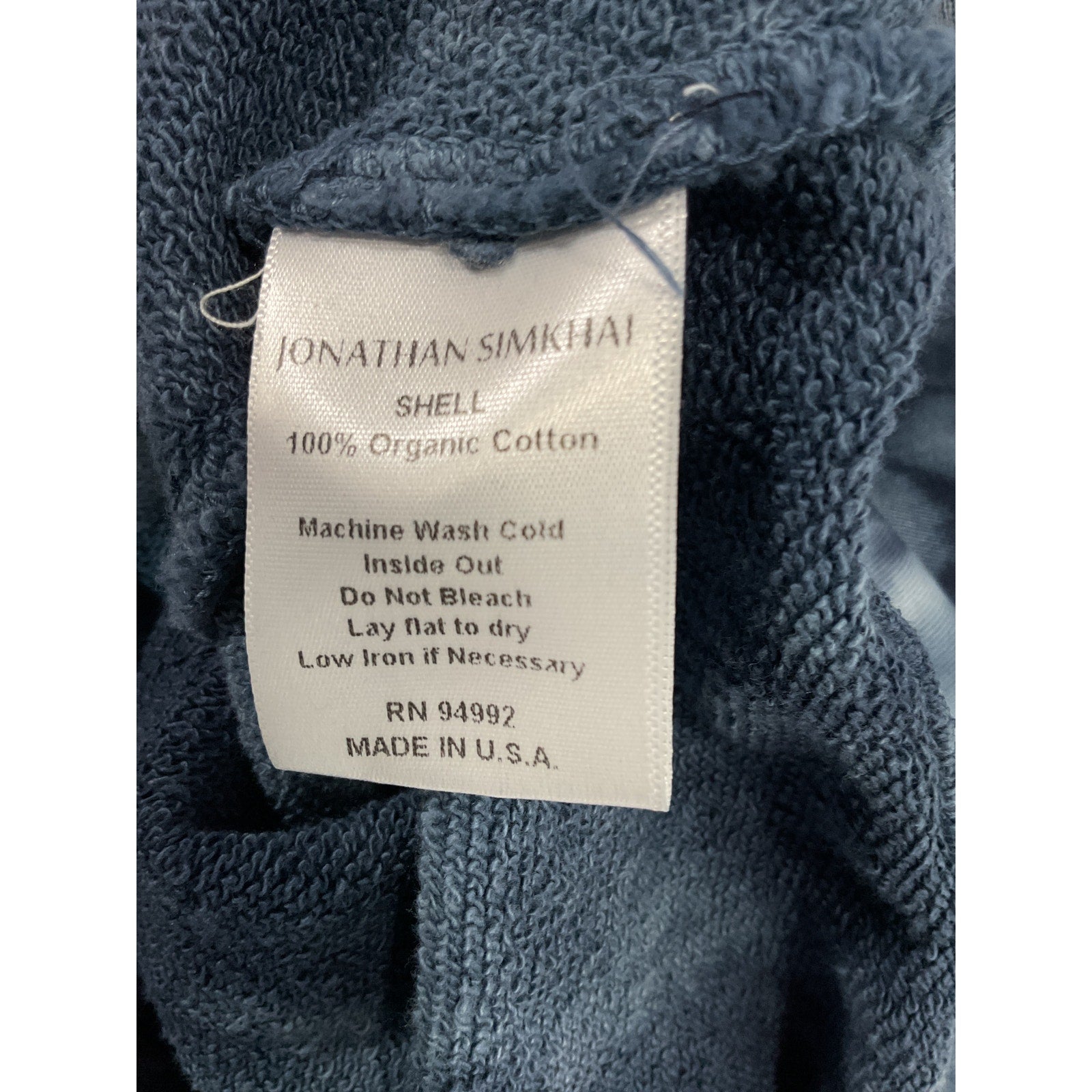 Simkhai Standard Cropped Blue Tie-Dye Sweatshirt Size XS