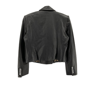 Veronica Beard 'Nevis' Black Leather Jacket Size 12