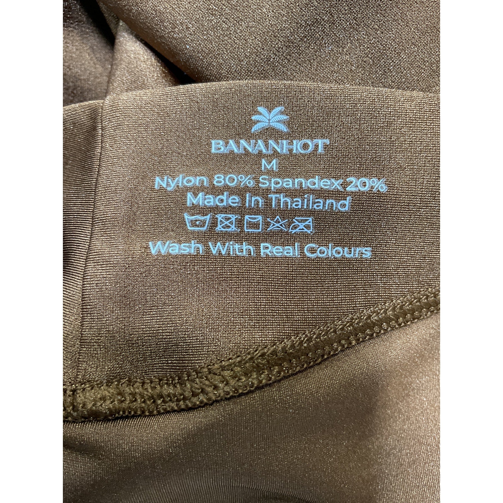 Bananhot 'Aries' Brown Sheen Legging Size M