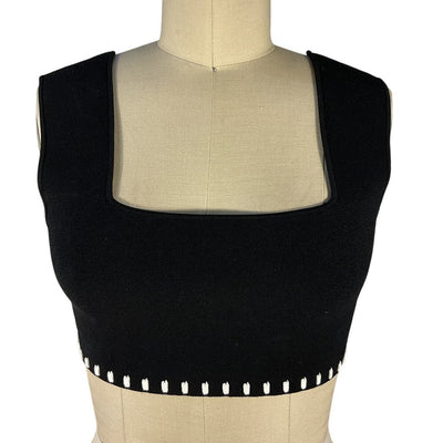 Alexis Sleek Black Kesa Crop Top Size S