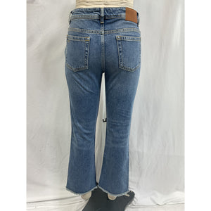 Ba&Sh 'Booty Cropped' Blue Denim Jeans Size 4