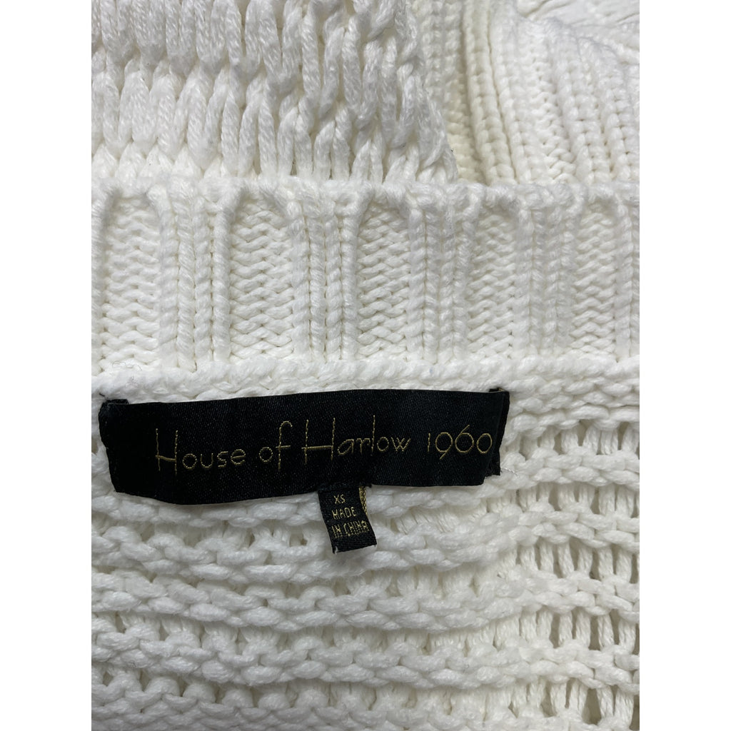 House Of Harlow 1960 'Conor' White Cotton Sweater Size XS