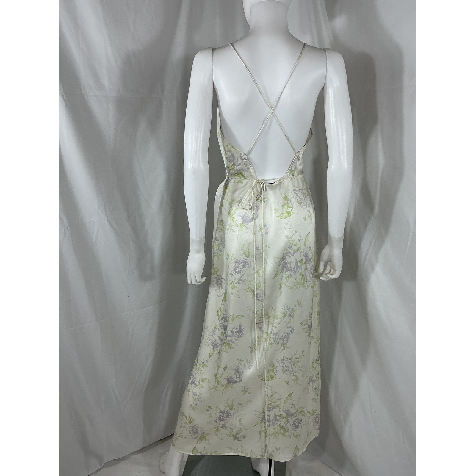 L'Academie 'Loulou' White Viscose Midi Dress Size XS