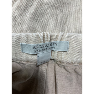 Allsaints Utility Cream Frieda Denim Cargo Pants Size 0
