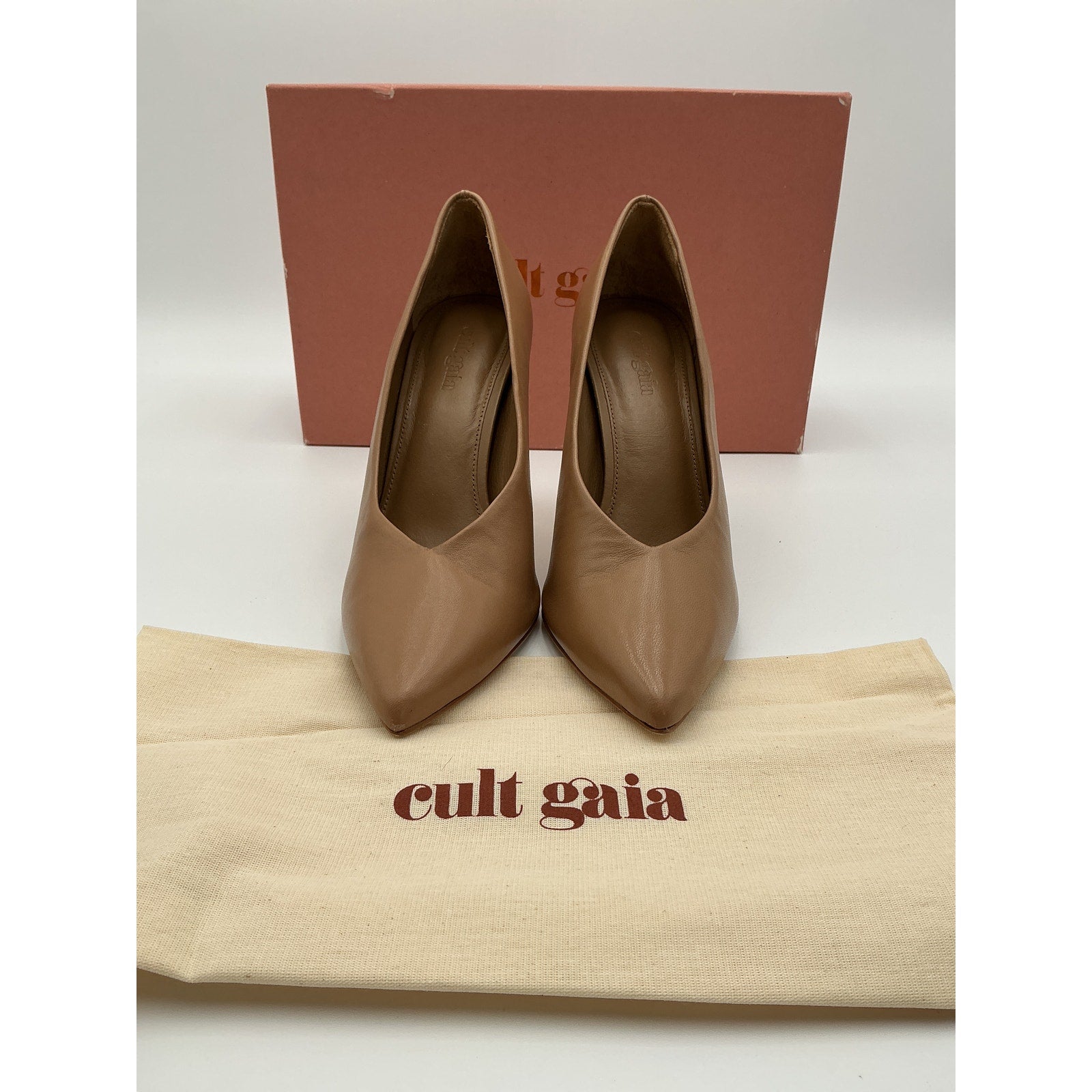 Cult Gaia 'Aster' Brown Pump Size 6
