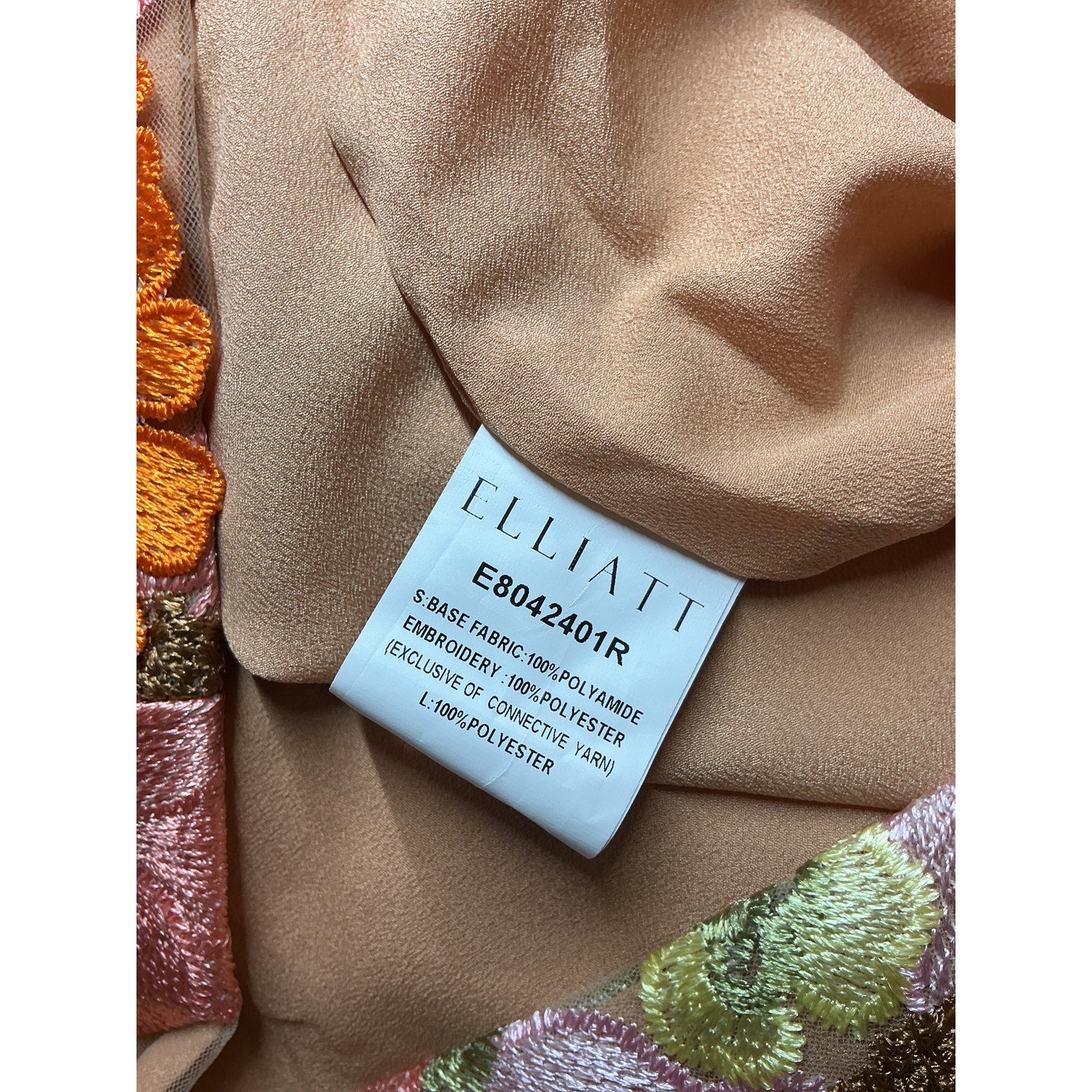 Elliatt x Revolve 'Liora' Tan Polyamide Mini Dress Size L