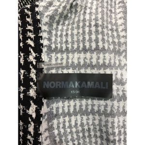 Norma Kamali Oversized Large Glenn Plaid Tweed Boyfriend Shirt Size XS