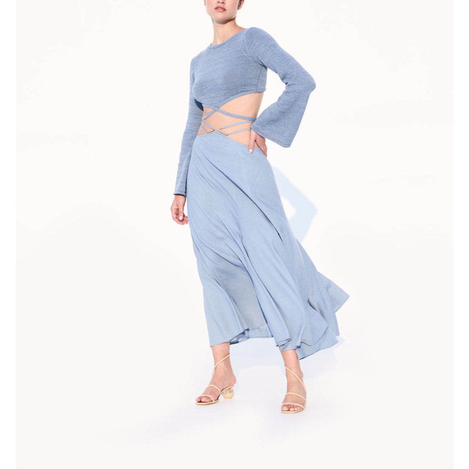 Cult Gaia 'Sandy' Blue Skirt Size XS