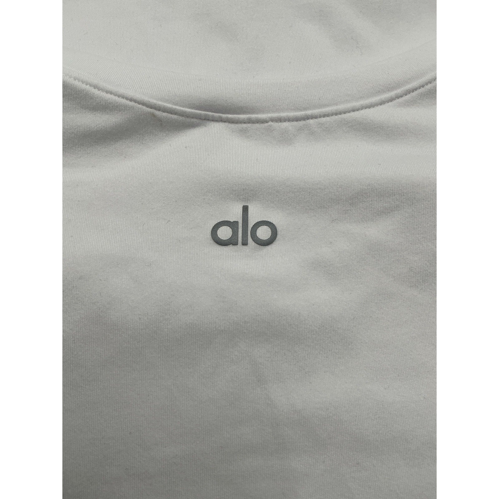 Alo Yoga 'Alosoft' White Polyester Finesse Tee Size M