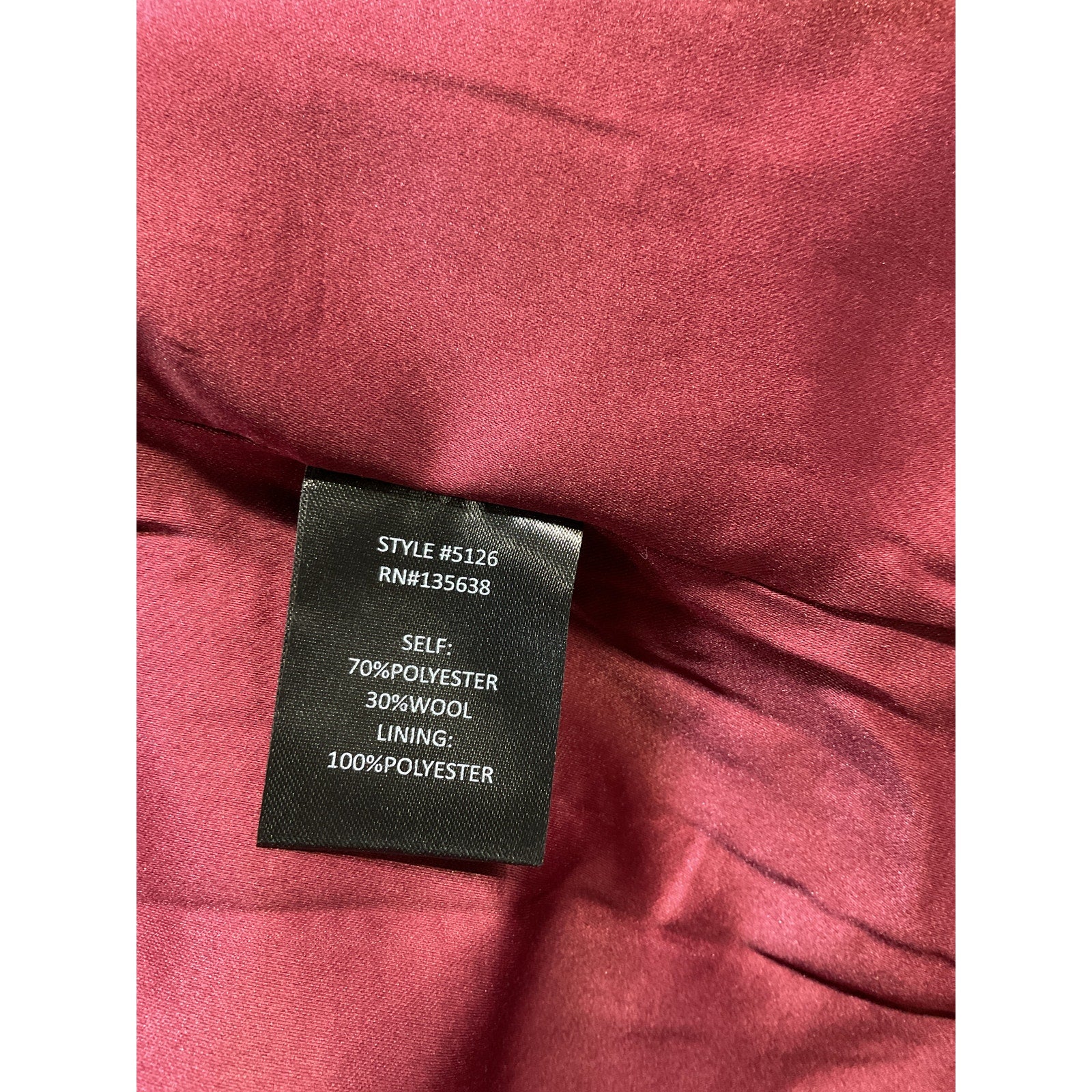 Hutch 'Kat' Pink Wrap Coat Size L - NWT