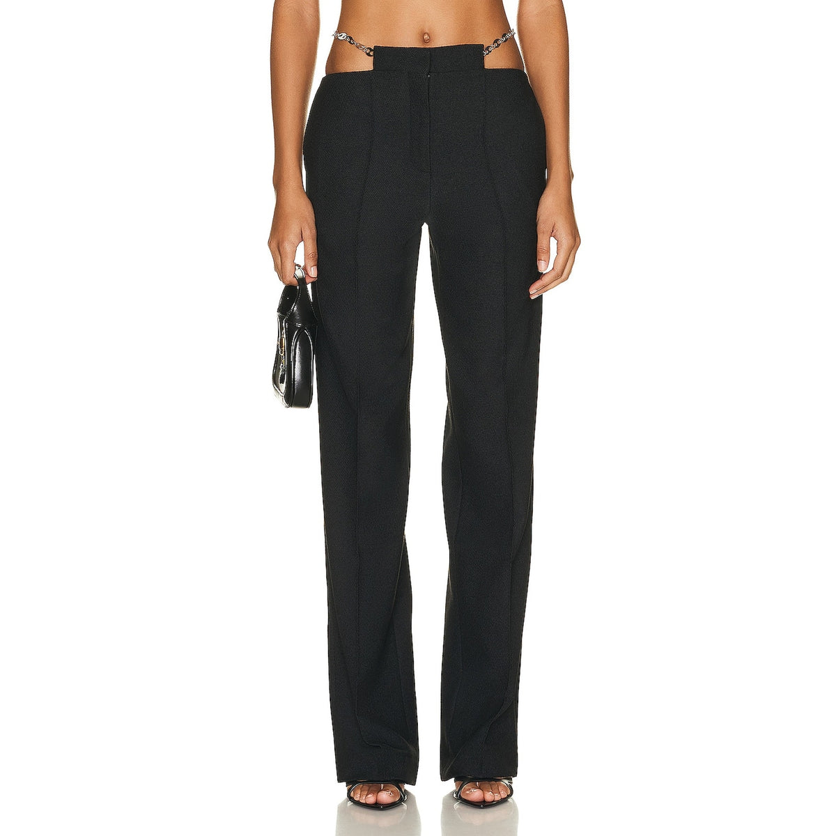 Aya Muse Tailored Black Rivu Trousers Size XS