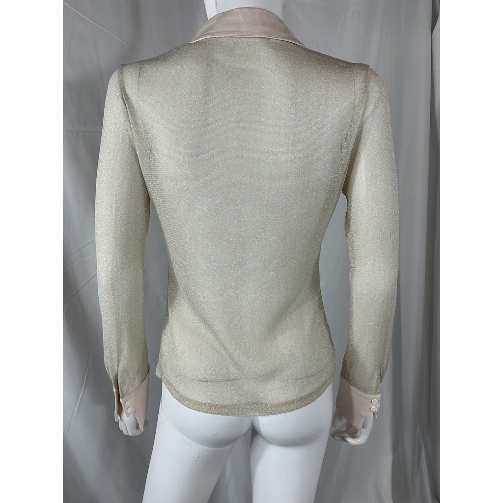 Jonathan Simkhai 'Tia' Tan Nylon Blouse Size S