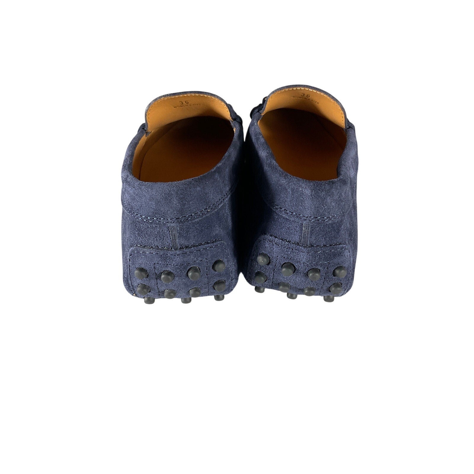 Tod's Gommino 'Driving' Blue Suede Shoes Size 6