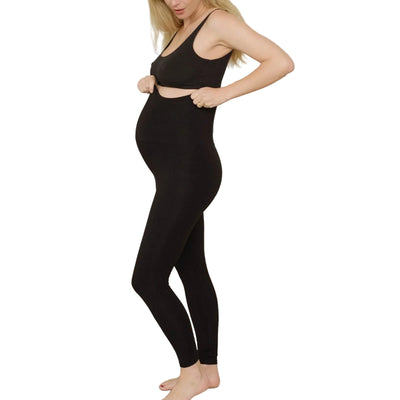 Hatch 'The Ultimate Before During & After' Black Bambook Blend Legging Size XS