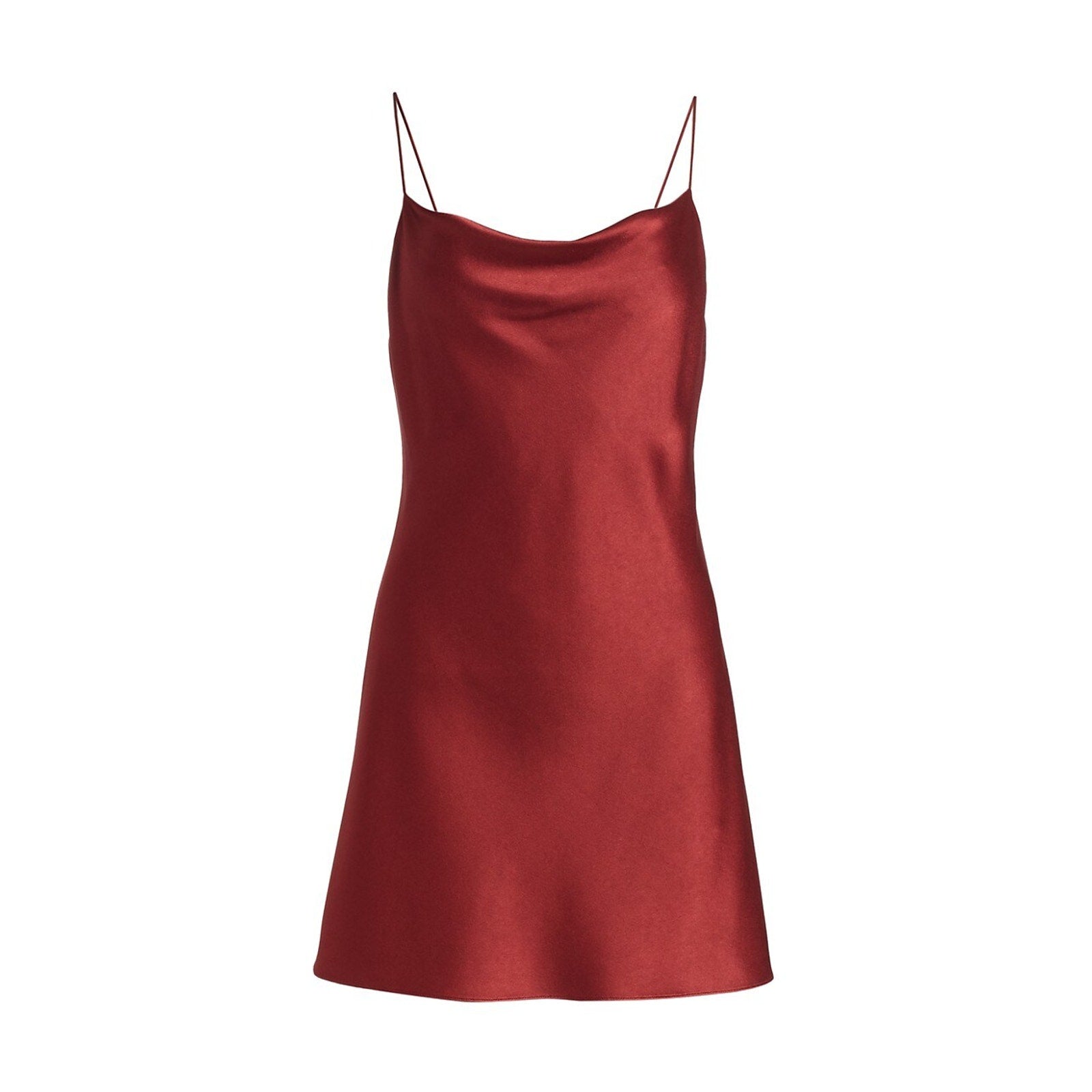 Alice + Olivia 'Harmony' Red Draped Slip Mini Dress Size 12
