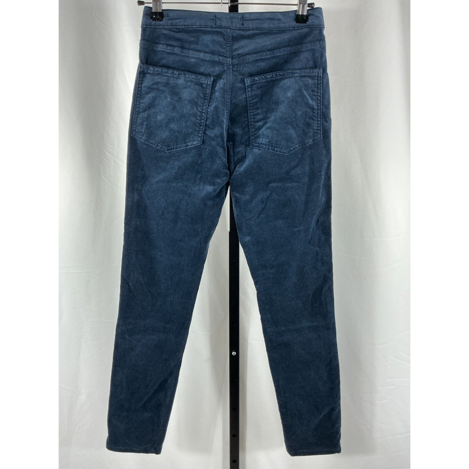 Ramy Brook 'Helena' Navy High-Rise Velvet Skinny Denim Jean Size 24