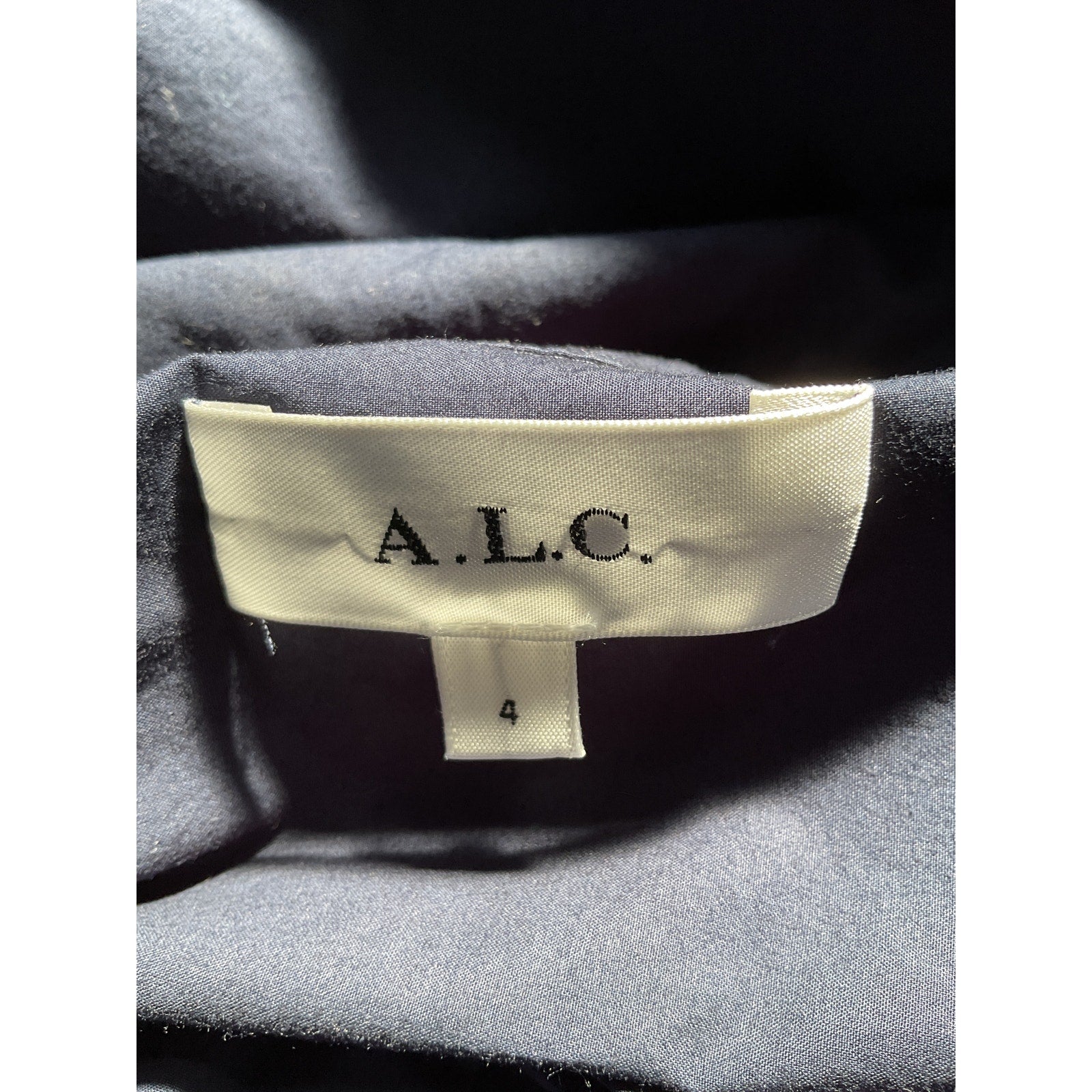 A.L.C. 'Georgia' Blue Cut Out Poplin Dress Size 4
