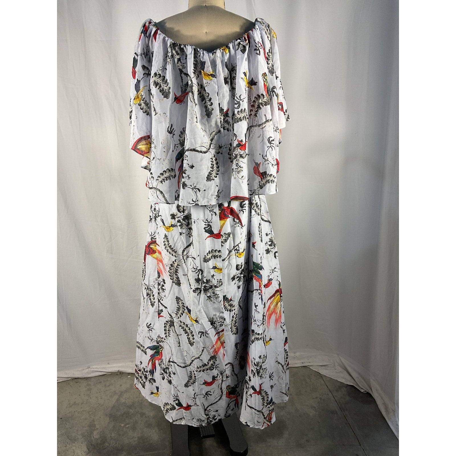 Erdem 'Algarve' Blue Cotton Printed Cotton And Silk-Blend Voile Maxi Dress Size 6 - NWT