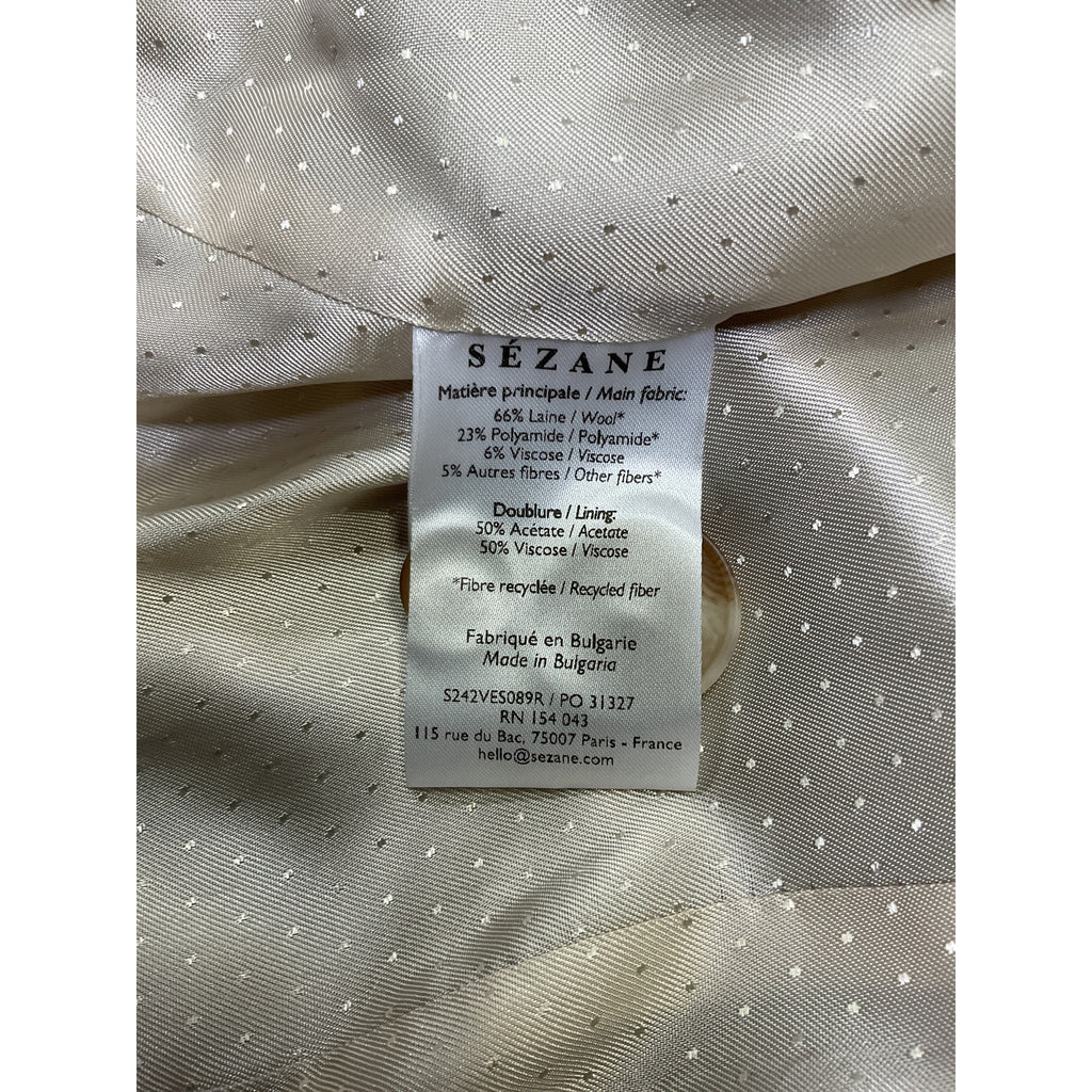 S�zane 'Beryn' Brown Wool Jacket Size 34
