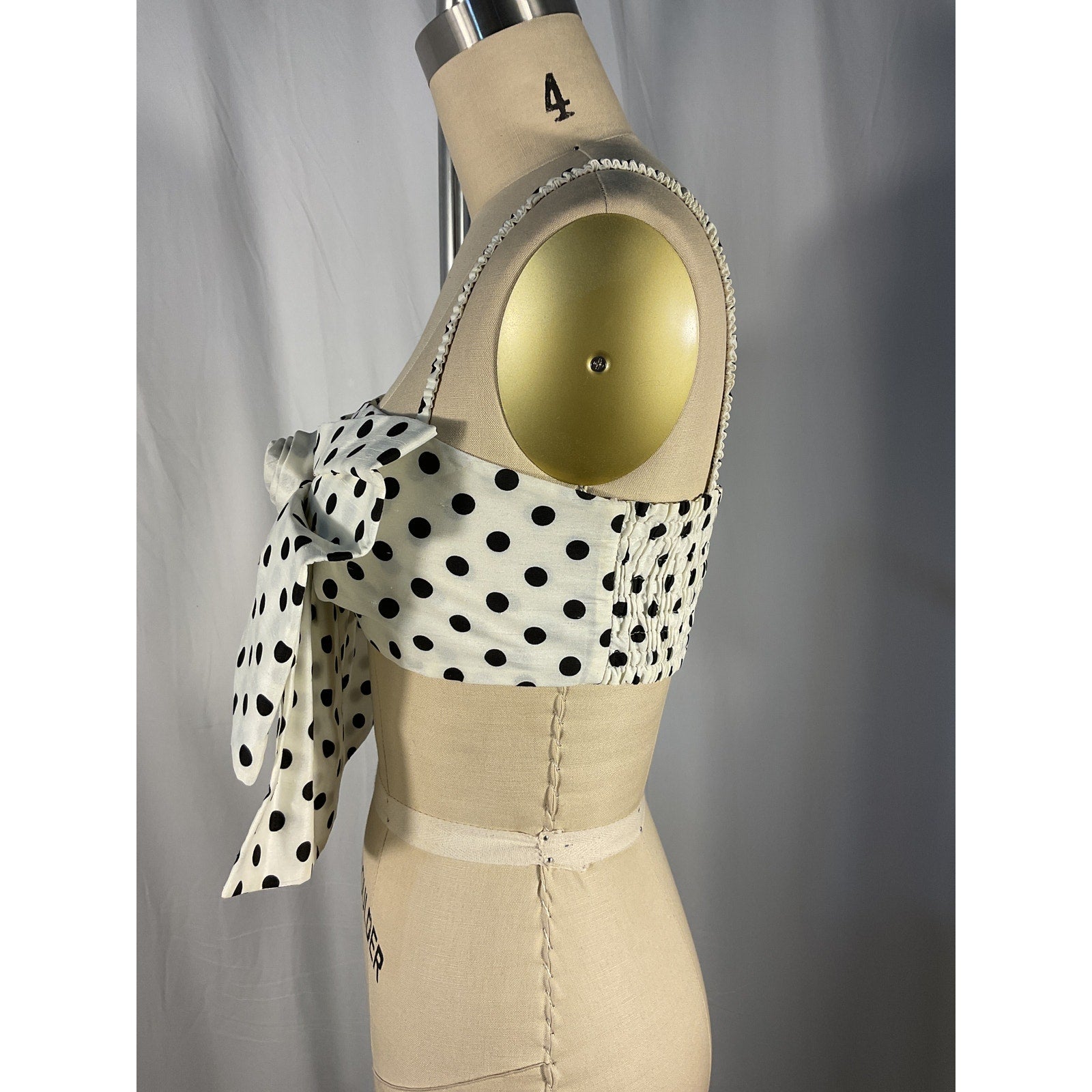 Marianna Senchina 'Bow' White Top Size M