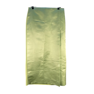 Tory Burch Sleek Mint Satin Wrap Skirt Size 10 NWT
