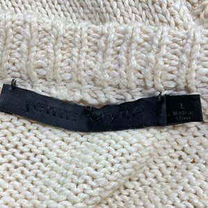 Jenni Kayne Cozy Beige Cruise Boyfriend Sweater Size L