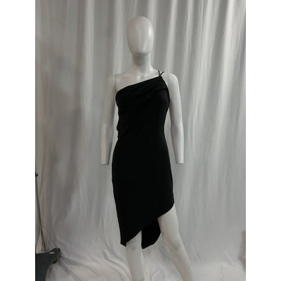 Katie May 'Bananas' Black One Shoulder Dress Size M