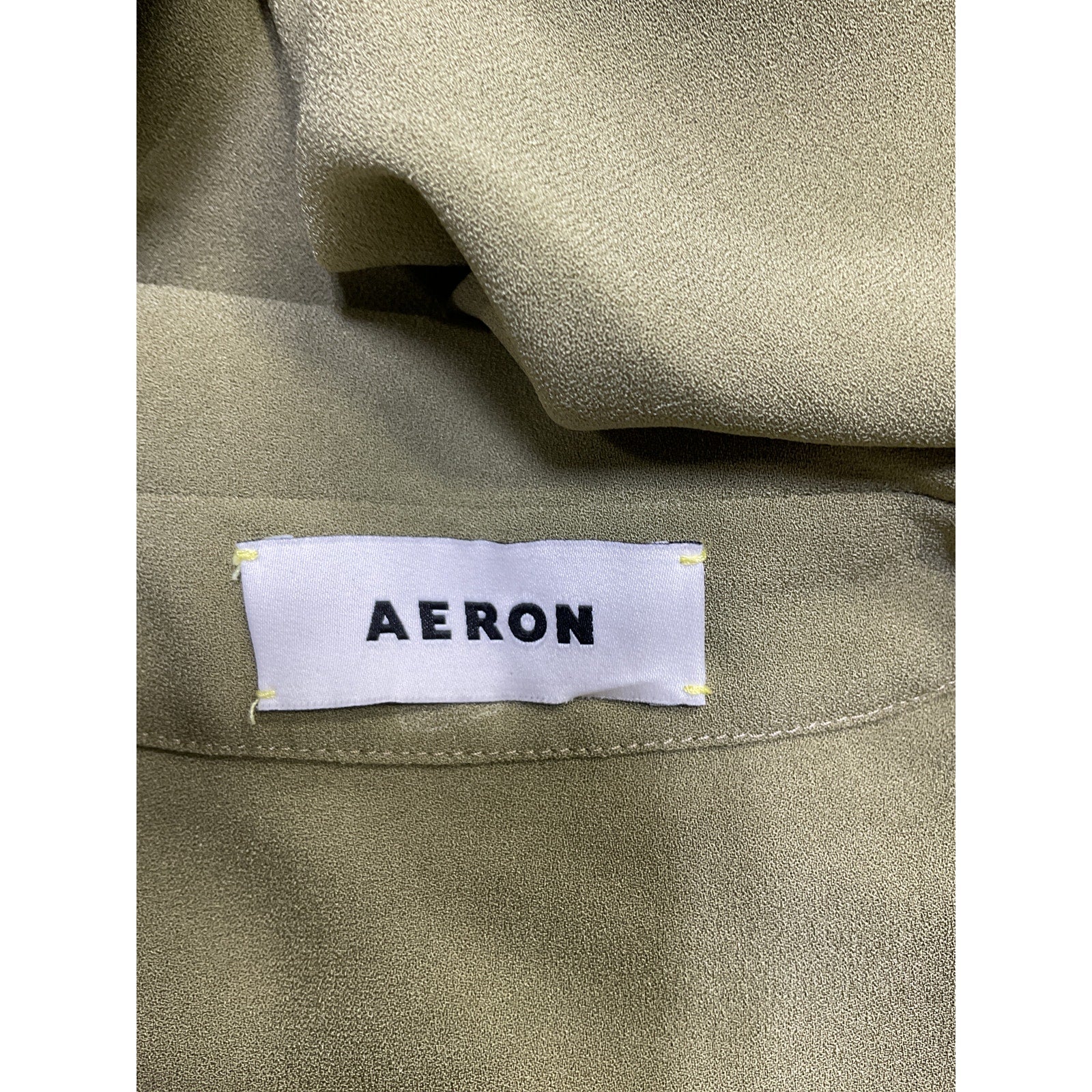 Aeron 'Amaro' Green Georgette Georgette Shirt Size 34