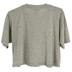 Anine Bing Cropped Heather Grey Johnny T-Shirt Size XS