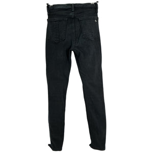 Rag & Bone Sleek Black Nina High Rise Denim Jeans Size 24