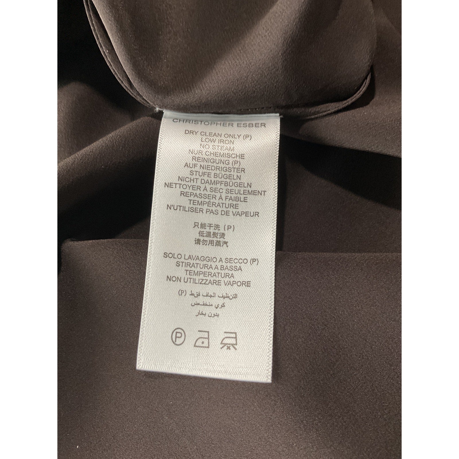 Christopher Esber 'Monument' Black Cashmere Cami Maxi Dress Size S