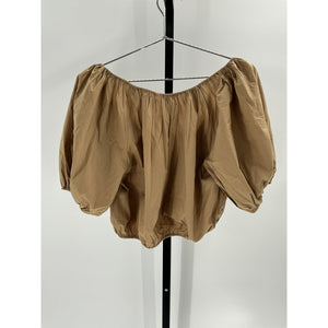 Dôen 'Topaz' Tan Cotton Top Size S - NWT