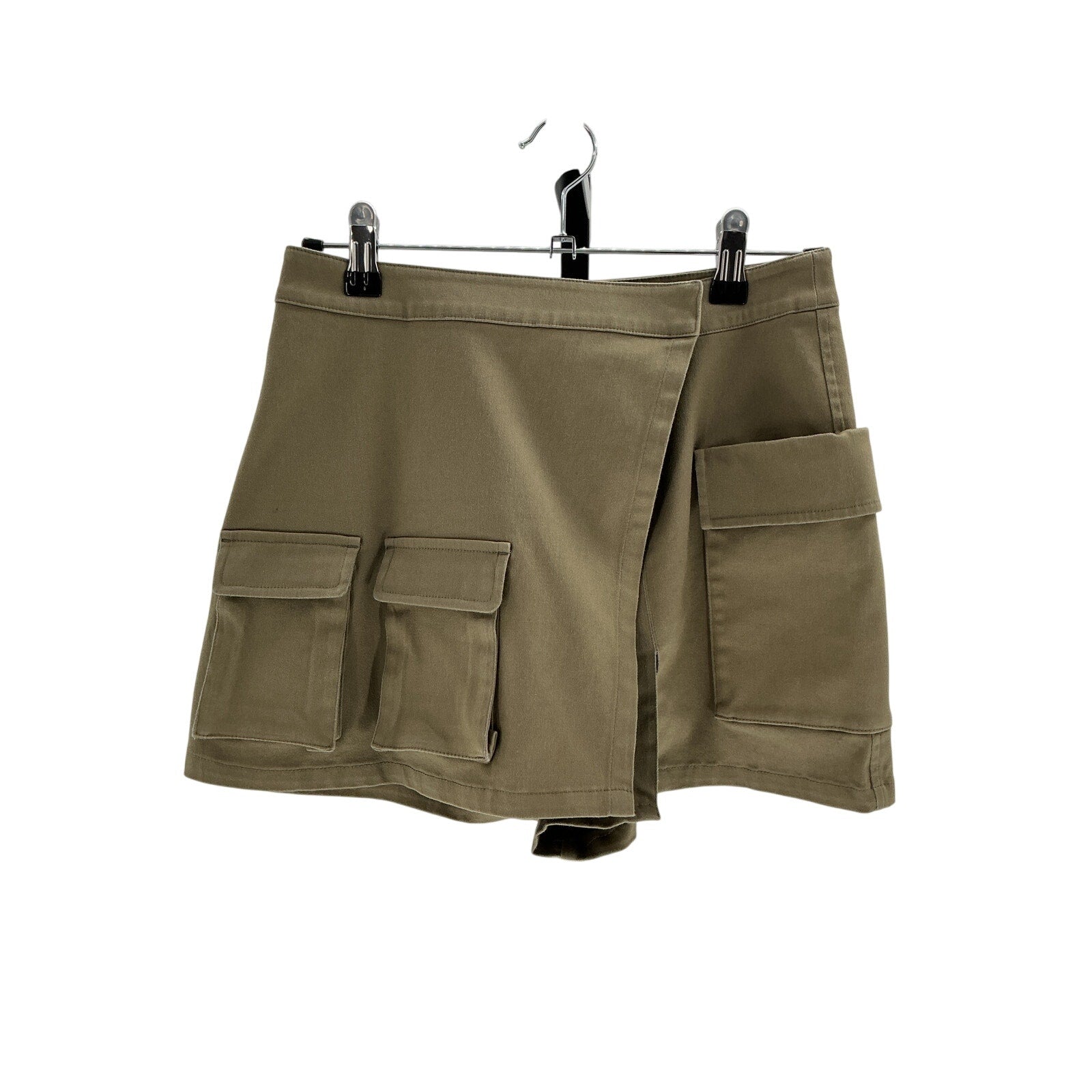 L'Academie 'Marianna' Green Cotton Ashlia Stretch Cotton Mini Skort Size XS