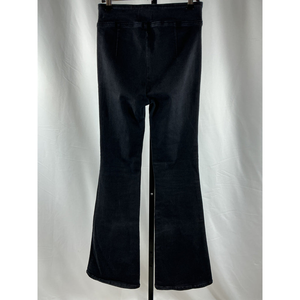 Frame 'Le' Black Cotton Jetset Stretch Flared Leg Jeans Size 1