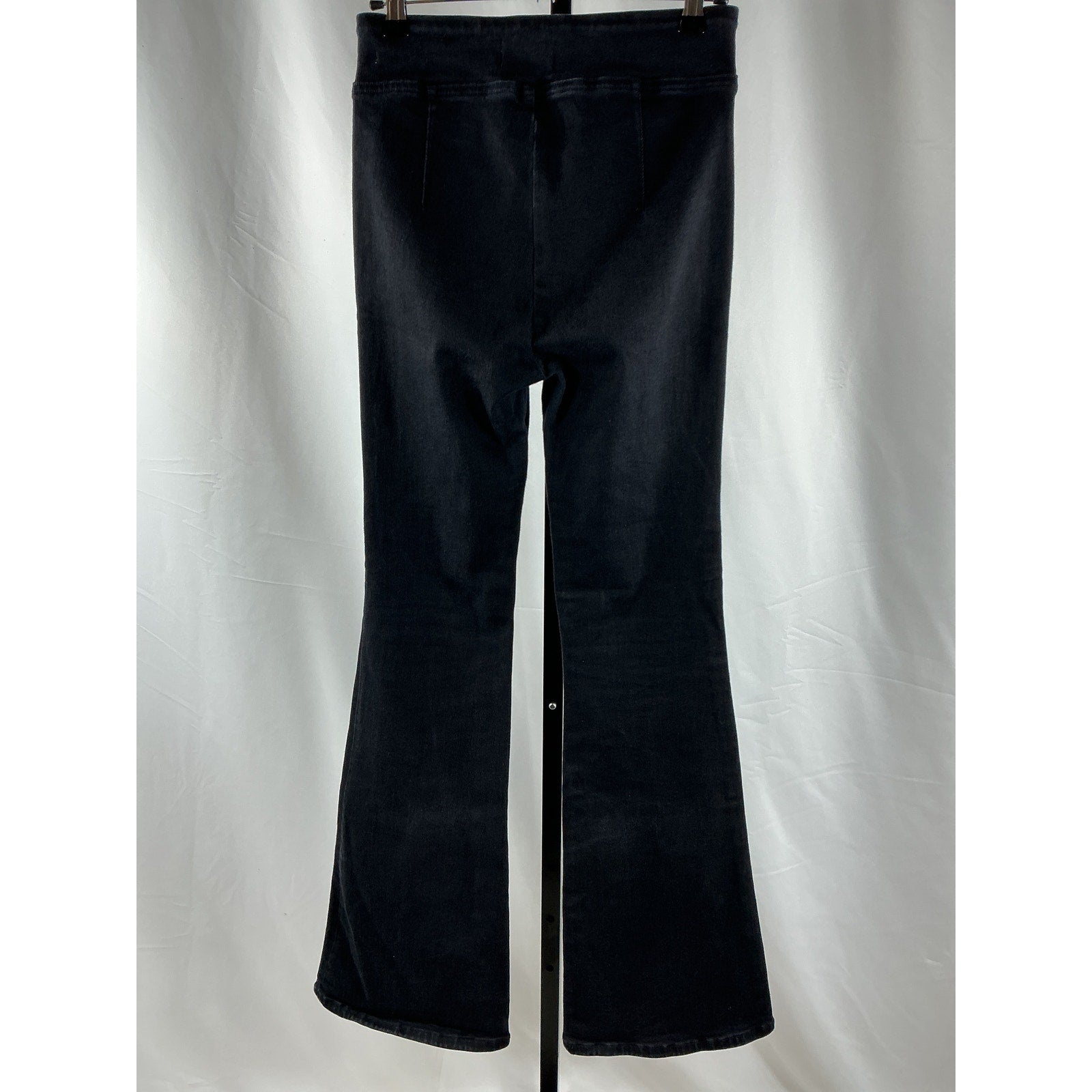Frame 'Le' Black Cotton Jetset Stretch Flared Leg Jeans Size 1