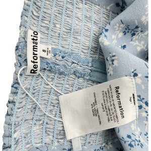 Reformation Floral Blue Hester Camisole Size 8