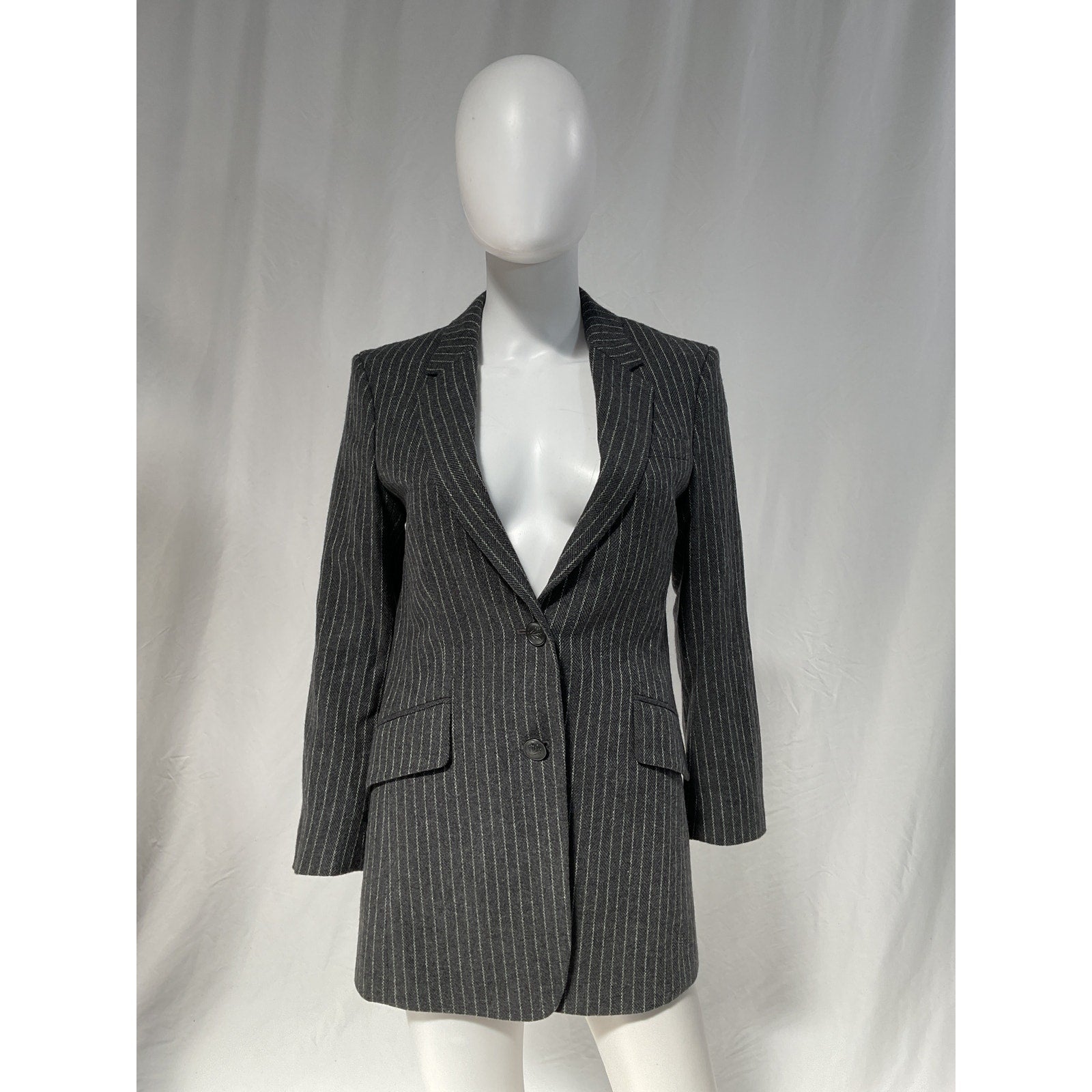 Rag & Bone 'Charles' Grey Italian Wool Blazer Size 0