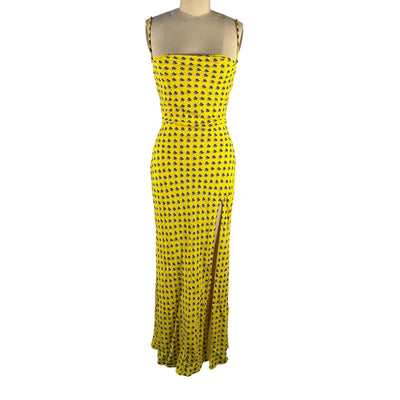 Staud Printed Soleil Calico Bellamy Dress Size XS
